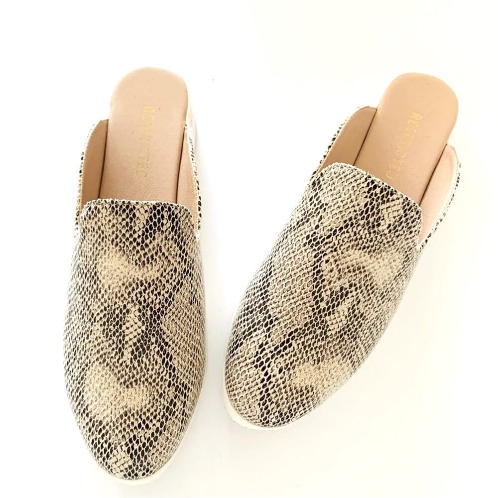 Restricted Snake Print Slide Sneakers